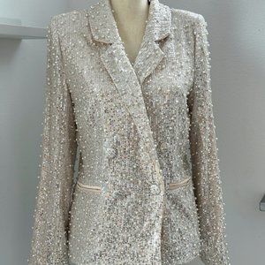 NWT Mable Anthropologie Beaded Blazer / Size S